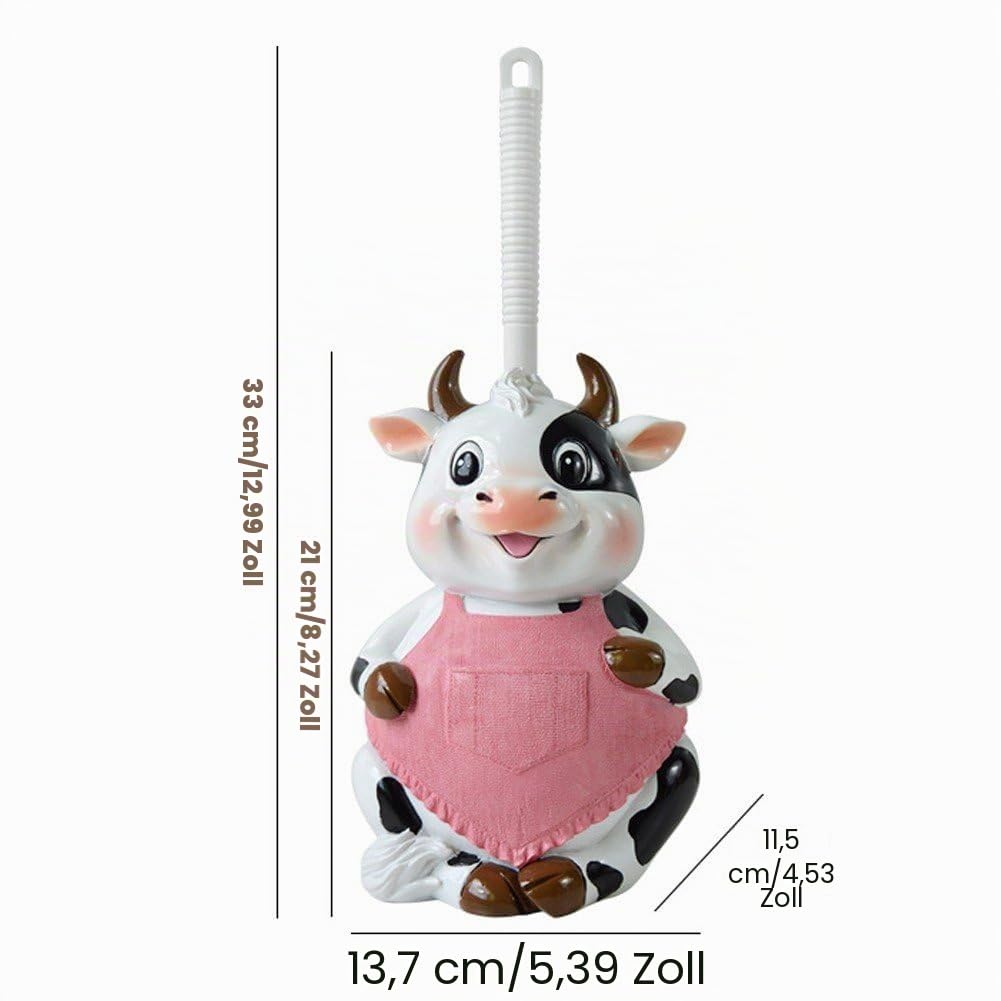 Toilettenbürste Badezimmer Neuheit Toilettenbürstenhalter Cartoon Frosch Kuh AFFE Harz Toilettenwäscher Set Toilettenbürste Reinigungswerkzeug