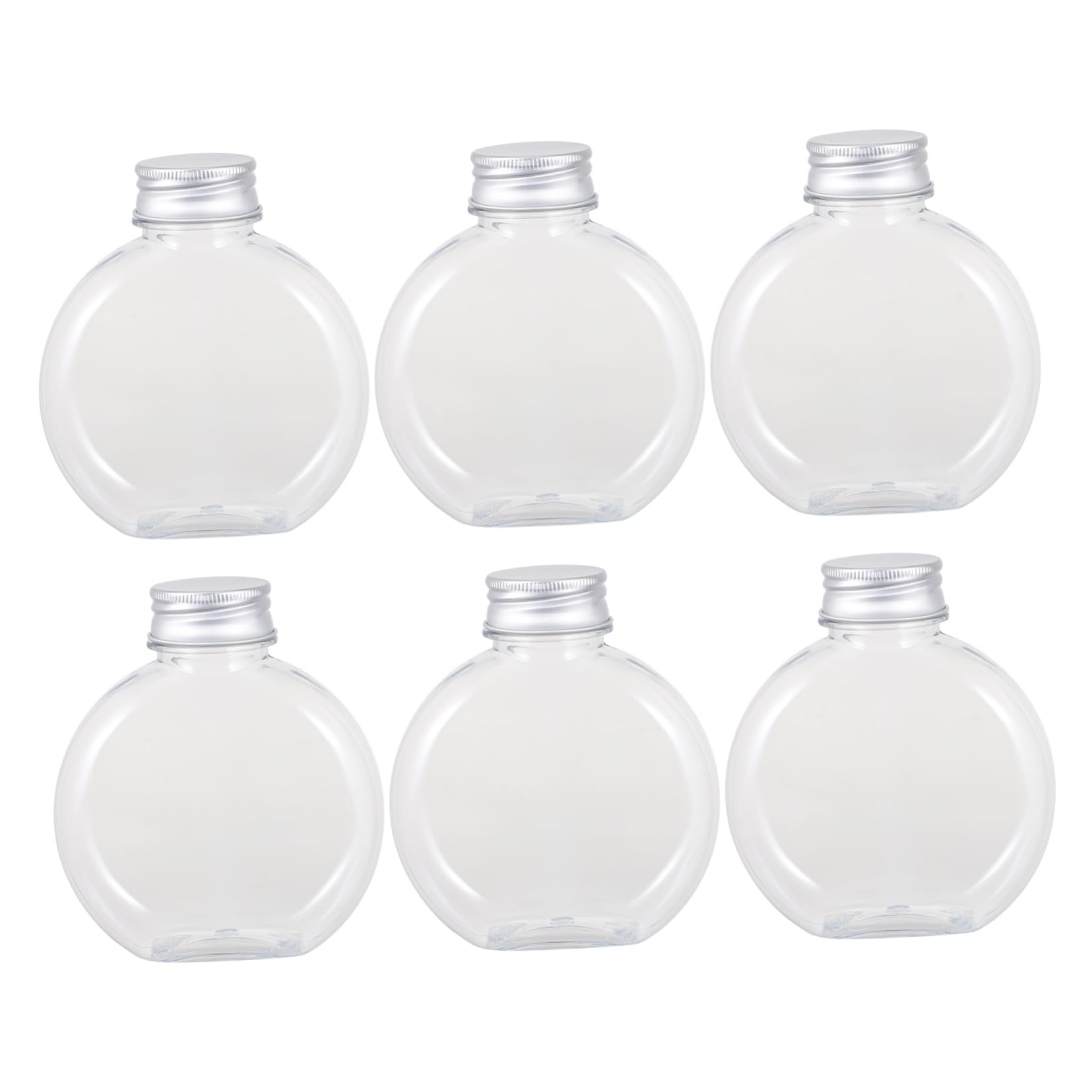 Cabilock 6-pack Leakproof Juice Milk Tea Bottle 300ml Honey Drink Bottle Plastic Bottles for Beverage Storage
