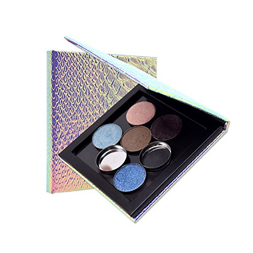 Mermaid Empty Magnetic Palette For Eyeshadows Highlighters Blush Baked Powders Foundation Empty Magnetic Makeup Palette Tool by Hanyia