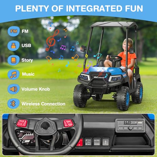 Image of LIGIANT 24V Ride on Car for Big Kids, 4-Seaters Kids Golf Cart
