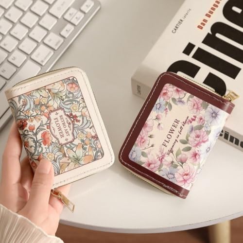 Credit Card Holder 9/18 Slots Portable Large Capacity Women Wallet Multipurpose Pouch(Red-18 Slots)3