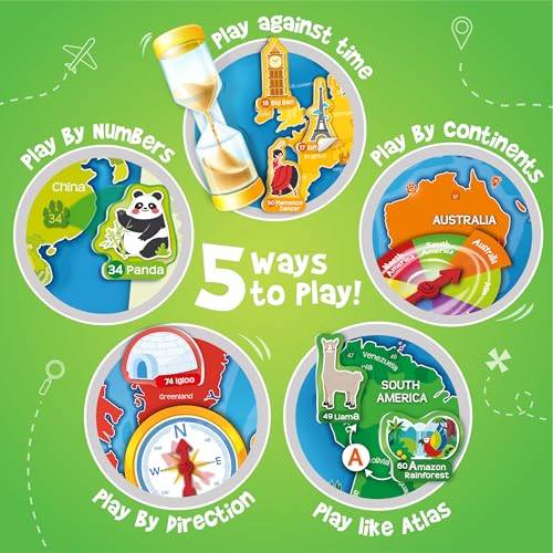 Image of Imagimake Mapology World Map with Reusable Stickers | Educational Toy | Learning Toys For Kids Age 7+| Best Birthday Gift for Kids Age 5,6, 7, 8