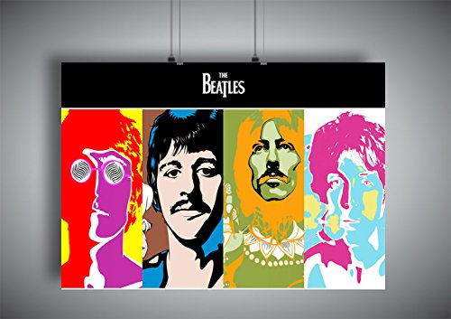 Poster The Beatles Style Handy Warhol Wall Art - Les Beatles, Paul McCartney, John Lennon, RIngo Starr, George Harrison Poster The Beatles Style Handy Warhol Wall Art – Image 3