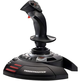 【国内正規品】Thrustmaster スラストマスター T.Flight Stick X フライトスティック ラダーコントロールを備えたジョイスティック プログラム可能な各種ボタンと軸 回転ハンドル 一体型スロットル 発射トリガー PC/USB 互