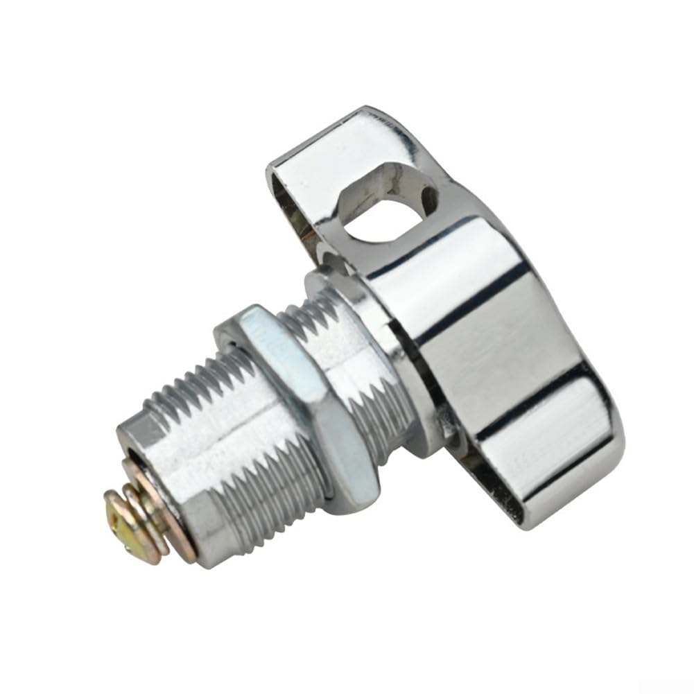 Serratura a camma senza chiave in lega di zinco per armadietti e porte di mobili, soluzione di sicurezza meccanica (16 mm)
