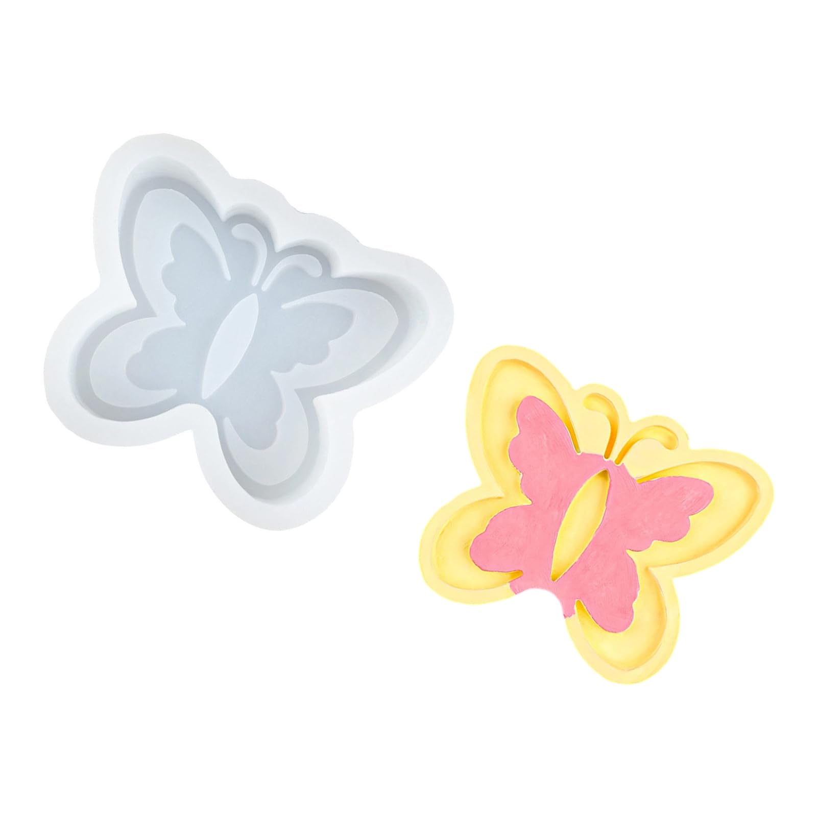 ADYJEE Silicone Butterfly Mold for Baking and Making with Nonstick Design Mousse Cake for Freezer and Oven Use Elastomer Butterflycake Cast