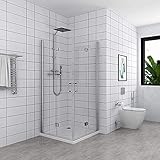 6 mm EN 12150 ESG-Sicherheitsglas , Scharnier und Griff aus massivem Metall