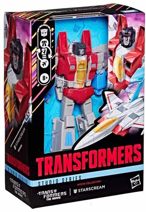 Transformers Studio Series Starscream, MTMTE Collection The The Movie Voyager Class 17-cm Converting Action Figure, Robot Toys for Ages 8+