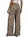 Sampeel Boho Pants for Women Dressy Casual Vacation Beach Outfits Cowgirl Cute Clothes Summer 2026 Wide Leg Palazzo Trousers Lounge Pants Fashion Clothing M