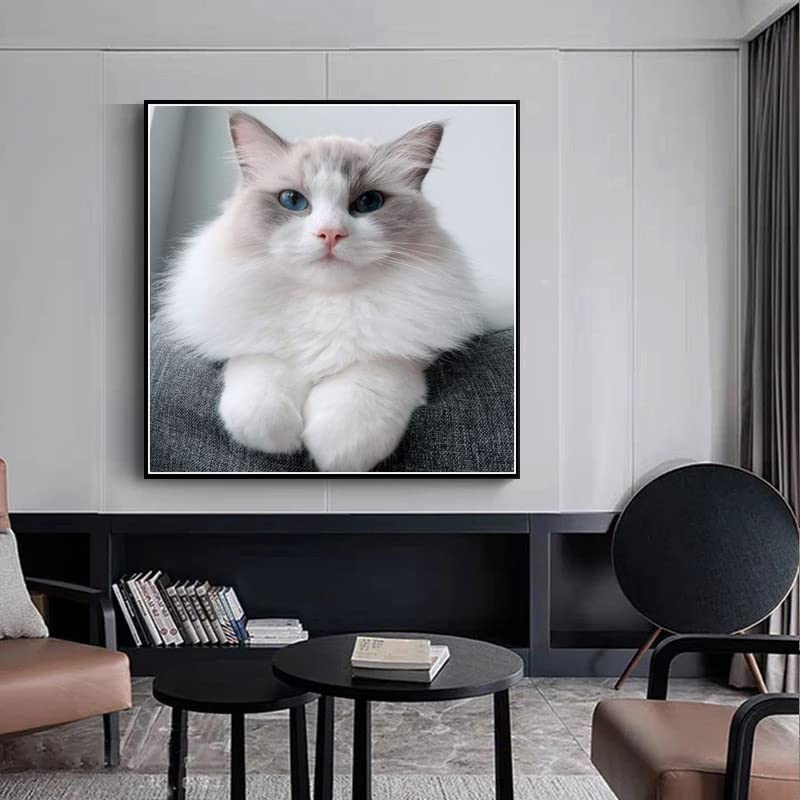 ダイヤモンドペインティングキット 猫と花の風景 90㎝×65cm DAC Amazon | DIY 5D ダイヤモンドペインティングキット かわいい猫