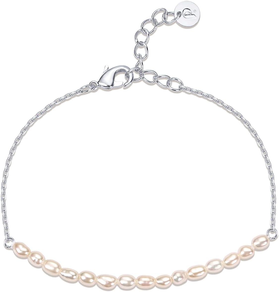 18K Gold Plated Beaded Freshwater Cultured Pearl Bracelet for Women | Dainty Bracelet with Pearl Beads