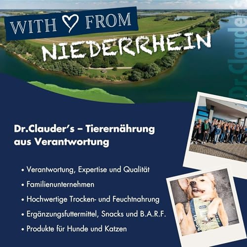 DR.CLAUDER'S - Selected Meat Prebiotic | Nassfutter in Lebensmittelqualität mit Omega-3 aus Lachsöl für ausgewachsene Hunde. Alleinfutter in der Dose | 200g Hirsch&Kartoffel