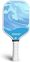 Vista 1 de Friday Pickleball Paddle, USA Pickleball Approved, Durable Carbon Fiber, Thermoformed Unibody Design, Honeycomb Core, Gritty Surface for Spin