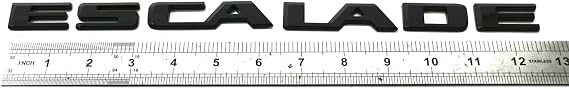 3Pcs Escalade 600 600D Rear Liftgate Emblem 3D Badge Letter 84787581 23440294 84740919 Compatible with fits Escalade (Black)