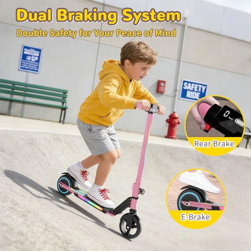 SIMATE Electric Scooter for Kids