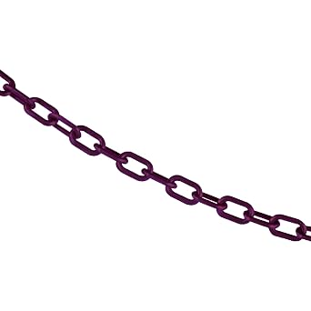Mr. Chain Plastic Barrier Chain, Purple, 100 ft Length 00023-100