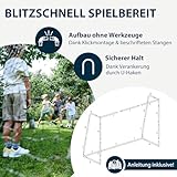 HUDORA Fußballtor Pro Tect Advanced – Outdoor Fußballtor mit Netz und wetterfester Ummantelung für Kinder/Erwachsene – Einfacher Aufbau im Garten – Hochwertige Torwand mit Reiß- und Klettverschlüssen - 5