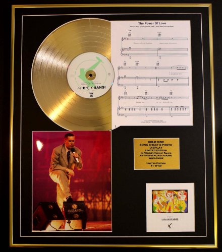 Image of FRANKIE GOES TO HOLLYWOOD/CD GOLD DISC, SONG SHEET & PHOTO DISPLAY/LTD. EDITION/COA/ALBUM, PLEASUREDOME/SONG SHEET, POWER OF LOVE