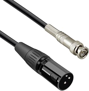 waveman BNC to XLR male Cable XLR to BNC Cable 6N OFC Cable BNC male to XLR Cable 4.9Feet BNC to XLR Cable 1.5m (XLR Male)