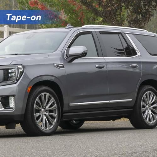 Image of Window Visors Rain Guards for 2021-2026 Chevy Tahoe /GMC Yukon, Out-Channel Window Vent Wind Deflectors Visors Shades (Not for Yukon XL)