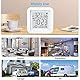 Splenssy Tuya WiFi LCD Display USB Power Intellgient Sensoren ℉/℃ Switch Time/Date/Temperature/Humidity Display Home Intelligent Linkage Sensors Compatible with Alexa and Google Home