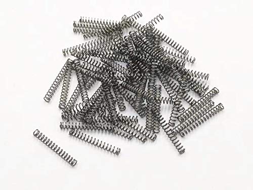 XJS Metal Compression Spring Silver Tone (0.3x2.3x16.5mm 50 Pcs)