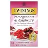 Twinings Pomegranate & Raspberry Herbal Tea Individually Wrapped Bags, 20 Count (Pack of 1), Naturally Caffeine-Free, Enjoy Hot or Iced, 20 Teabags