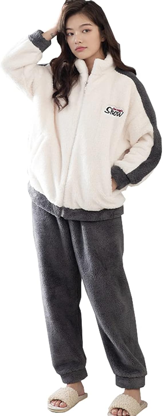 Amazon Cnstone ルームウェア レディース メンズ パジャマ 長袖 冬 カップルパジャマ 前開き 上下セット ポケット付き 長ズボン もこもこ あったか ふんわり 厚手 冬用 ルームウェア 部屋着 男女兼用 C パジャマ ルームウェアセット 通販 Amazon Cnstone ルームウェア レディース メンズ パジャマ 長袖 冬 カップルパジャマ 前開き 上下セット ポケット付き 長ズボン もこもこ あったか ふんわり 厚手 冬用 ルームウェア 部屋着 男女兼用 C パジャマ ルームウェアセット 通販