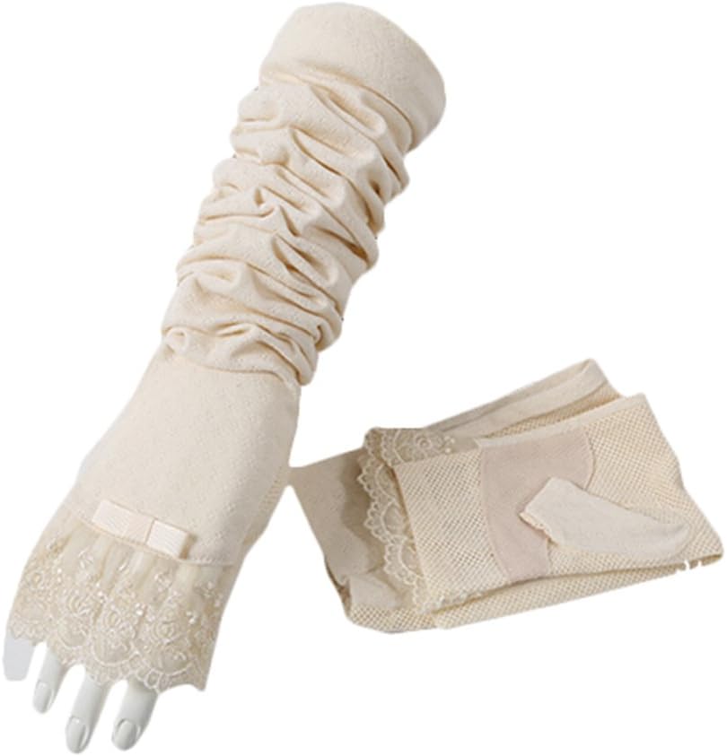 Cotton Long Sleeve Gloves Arm Sleeve for Women Sun Protection