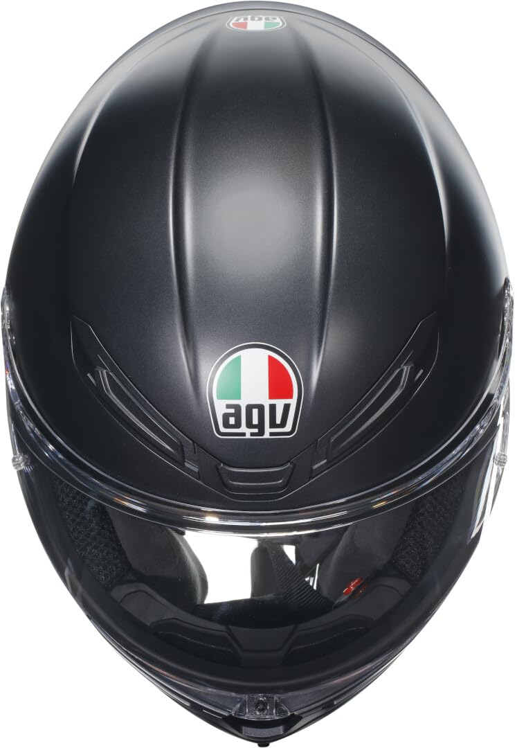 AGV K6 S Integralhelm - ECE 22.06 Motorradhelm für Brillenträger, Carbon Aramid Schale, Pinlock Max Vision Visier, Sport Touring