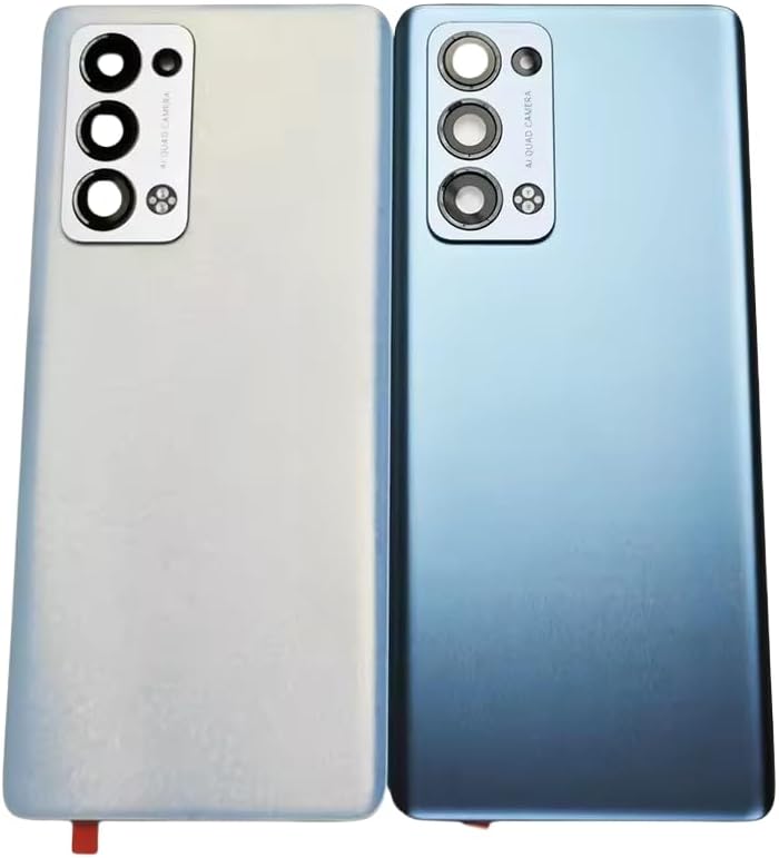for Oppo Reno6 Pro 5G (Snapdragon),Back Door Replacement Battery Case,Reno 6 Pro 5G Rear Housing Cover (Blue)