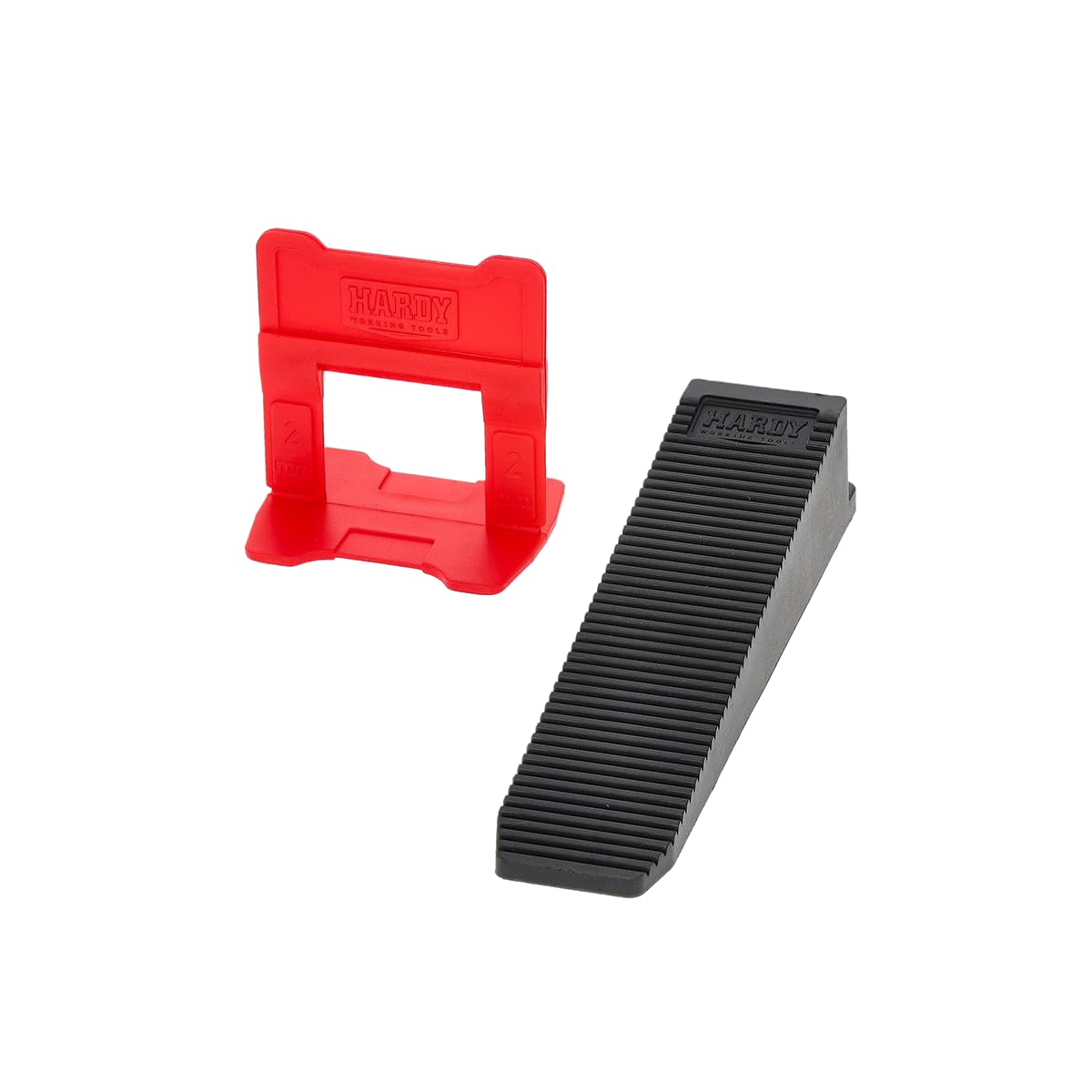 Hardy Working Tools - Système de nivellement pour carrelage 150 pièces, 2 mm - Kit de pose comprenant 50 cales et 100 clips