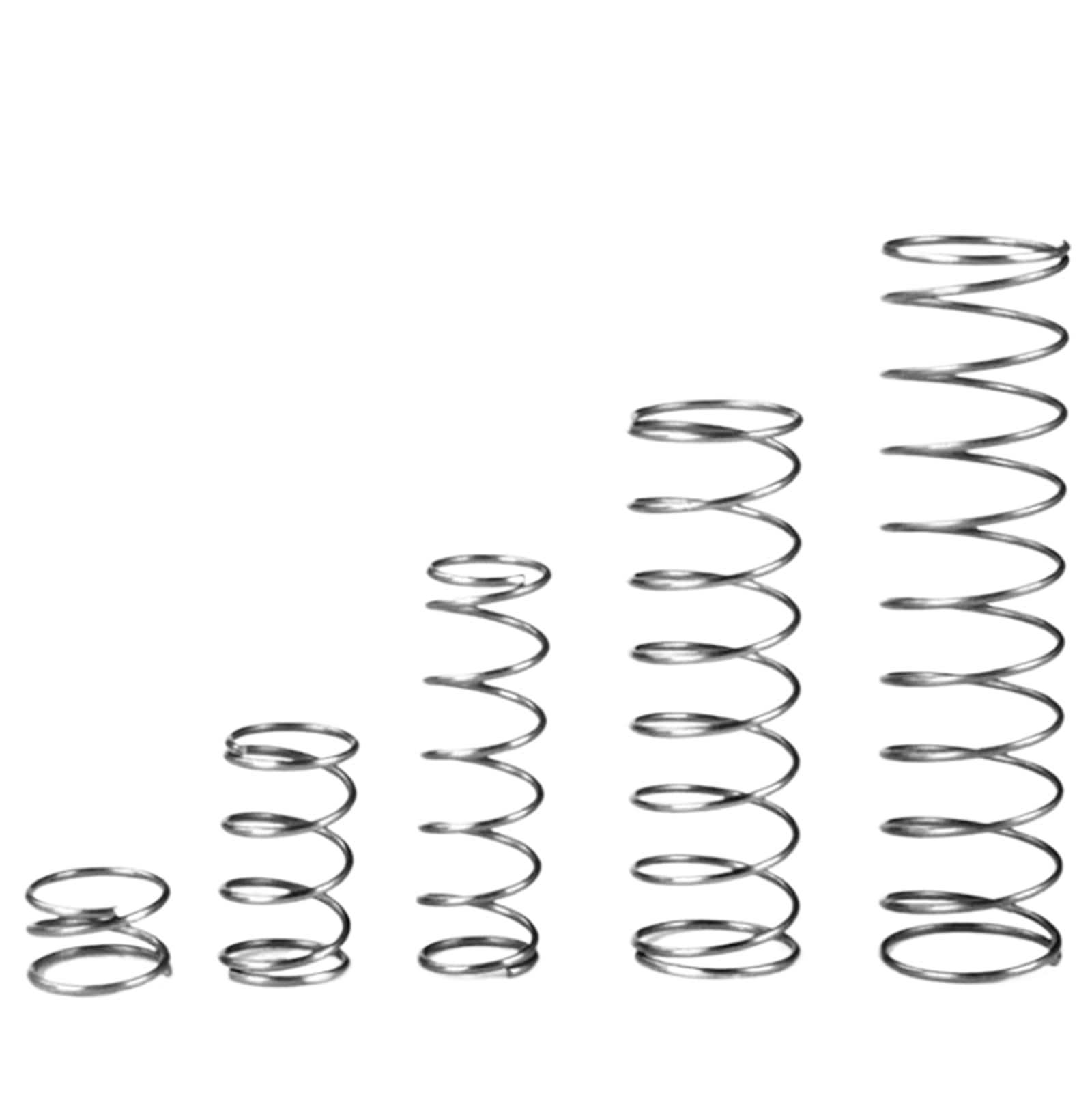 20pcs/lotto Diametro Del Filo 0,3 Mm /0,4 Mm/ 0,5 Mm 304 Molle Di Torre In Acciaio Inossidabile Molla A Pressione Di Compressione Conico Conico Conico Molla Pressione ( Length - Foto 5