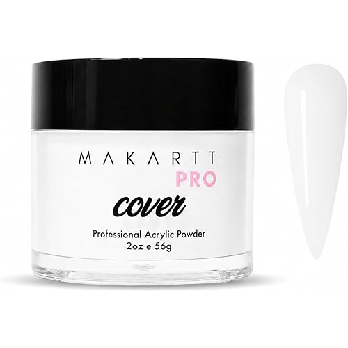 MakarttPro Acrylic Powder – Durable, Long-Lasting, Easy-Apply Formula for Nail Extensions, Overlays, Sculpting & Nail Art – 56g/2oz – Ivory Lace, Perfect for Pros and At-Home Use