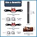 Glarks Adjustable Spokeshave Set (2pcs) with Replacement Blades, Woodworking Plane, 4-Way Rasp File - G2657 [Metal, Brass, Red, Black, Silver]