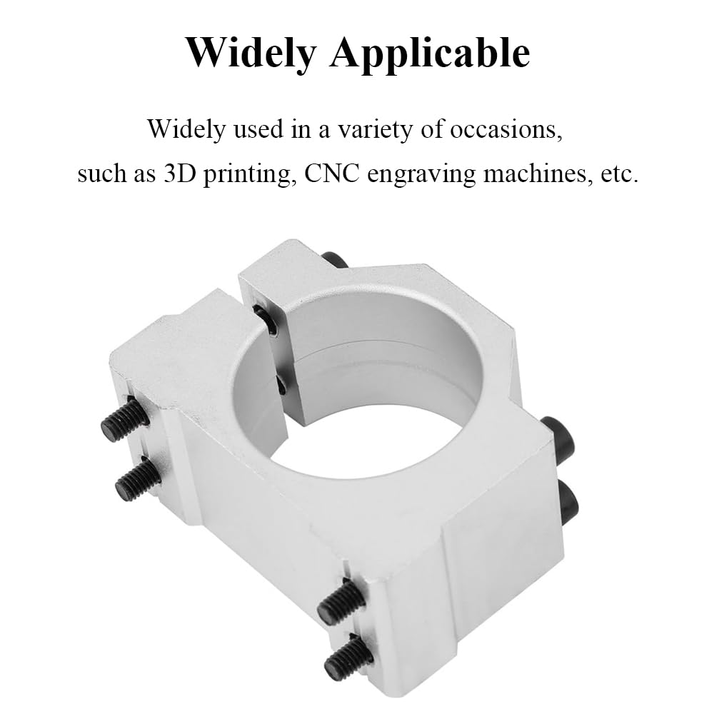 Staffa motore mandrino CNC da 65 mm, in lega di alluminio, supporto per motore CNC con viti per incisione router CNC