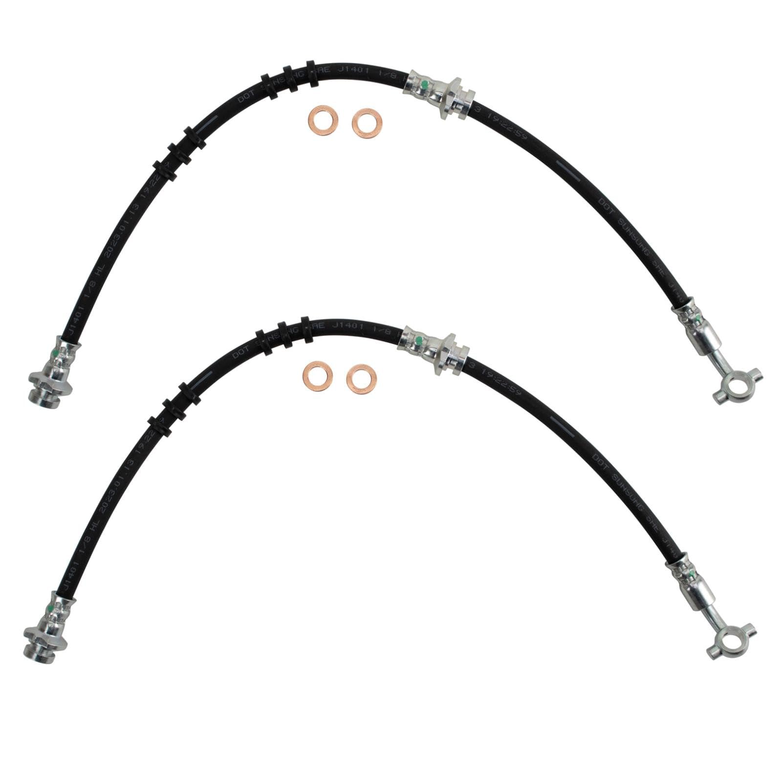 TRQ Front Brake Hose Set
