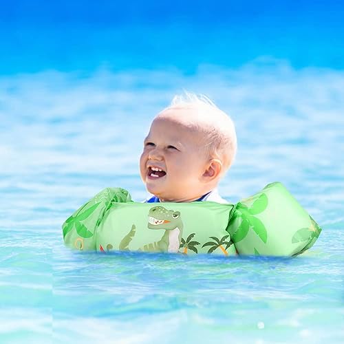 Miniatura 6 de Biange Chaleco de natación para niños pequeños, flotador de chaqueta de natación para niños de 30 a 50 libras, flotadores de piscina para ayudar a