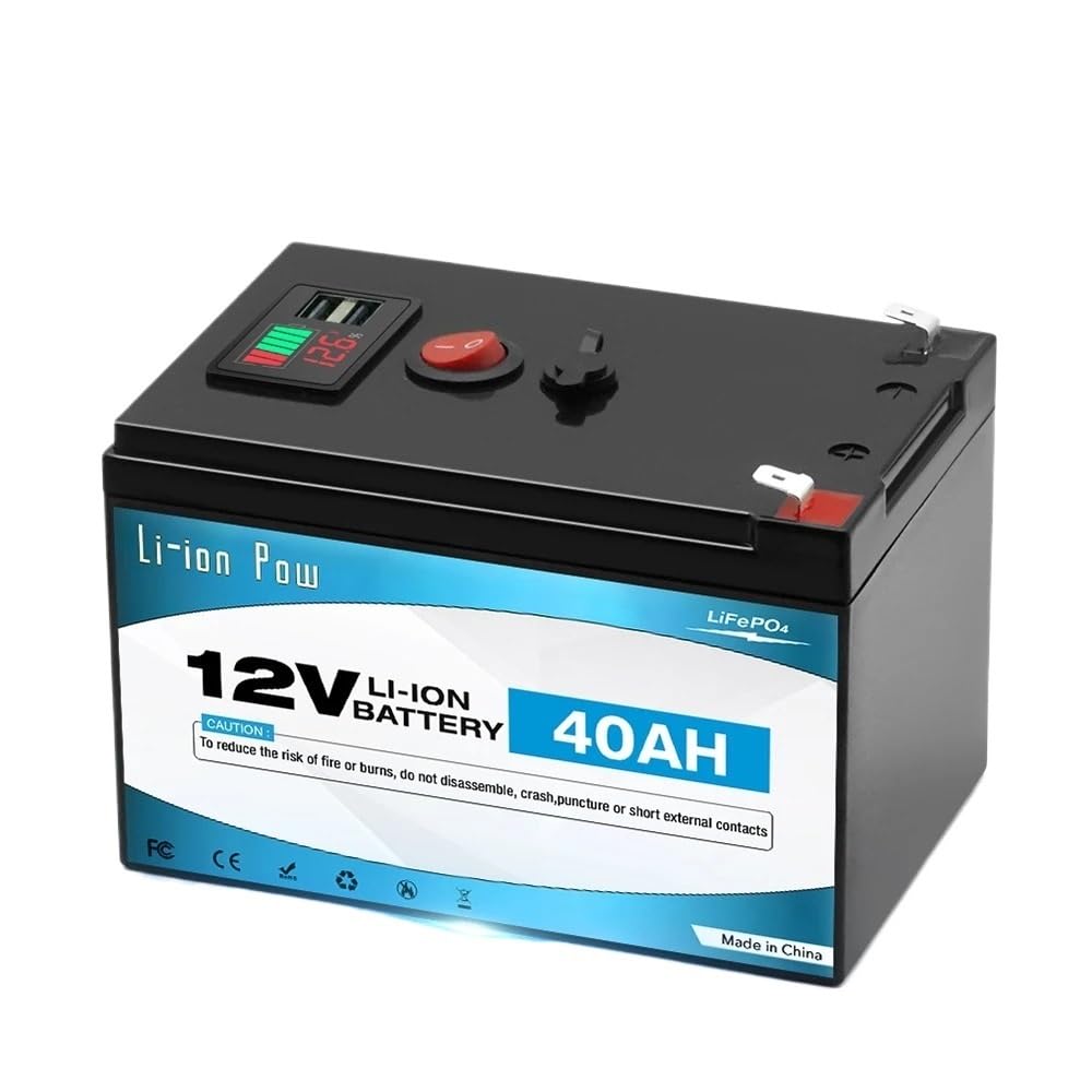 batería de ciclo profundo del litio LiFePO4 de 12V 60Ah,