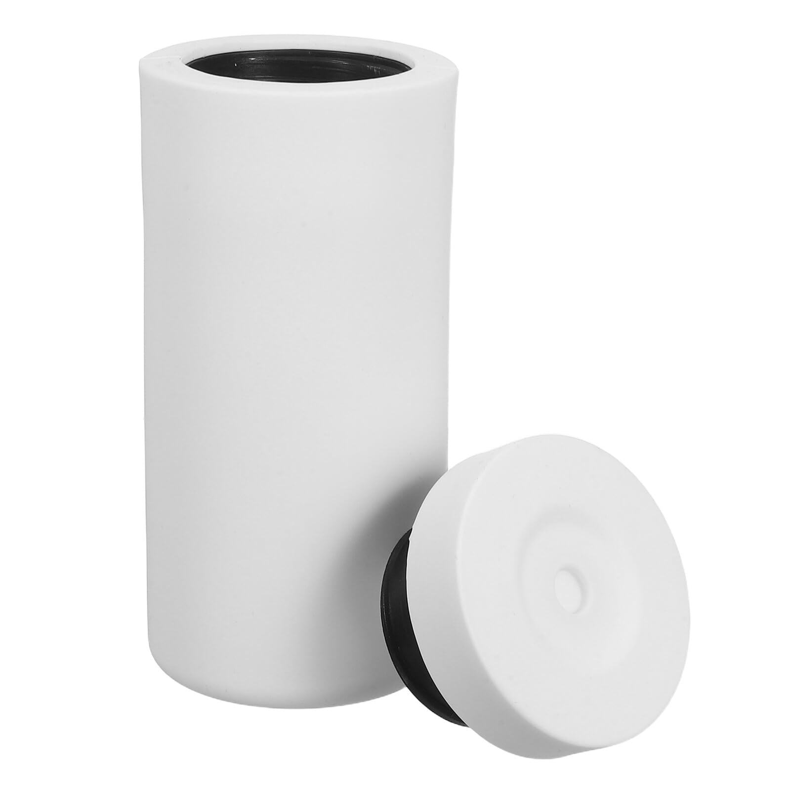 VALICLUD Dispensador de Jabón Líquido Exprimible de Silicona White Botella Recargable para Fregadero y Baño Dosificador Portátil para Lavavajillas y Loción Uso Doméstico y Viajes