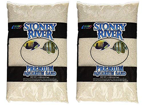 Stoney River White Aquatic Sand Freshwater and Marine Aquariums, 5-Pound Bag (Ð¢wo Ð ack)