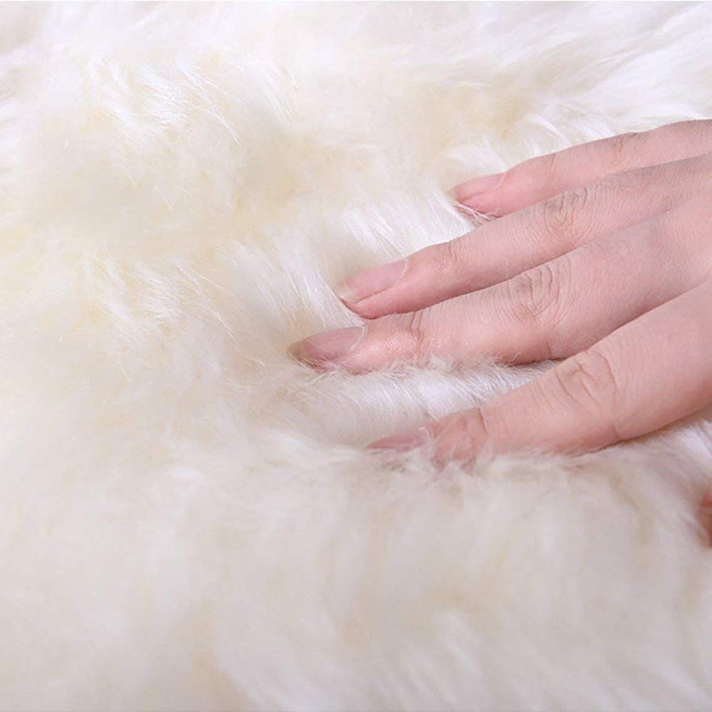 Peau de Mouton synthétique Laine Tapis,Cozy Sensation comme véritable Laine Tapis en Fourrure synthétique, Man-Made Laine Tapis de Canapé Coussin, Variété de Couleur