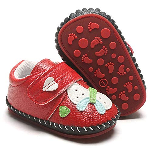 HsdsBebe - Zapatillas de deporte de piel sintética para bebé con suela...