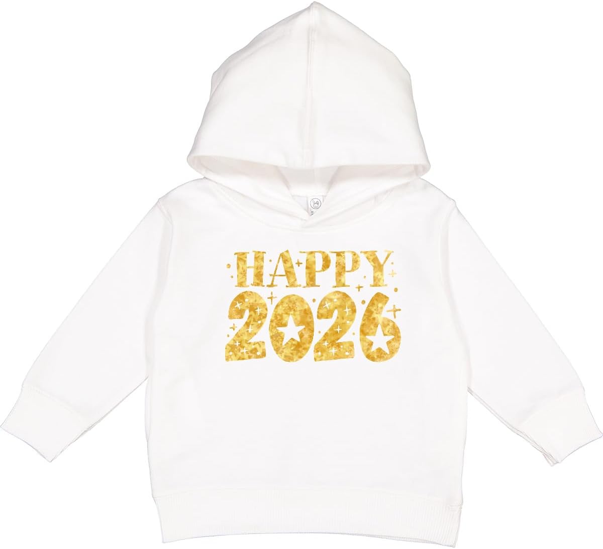 inktastic Happy 2026- Stars Toddler Hoodie