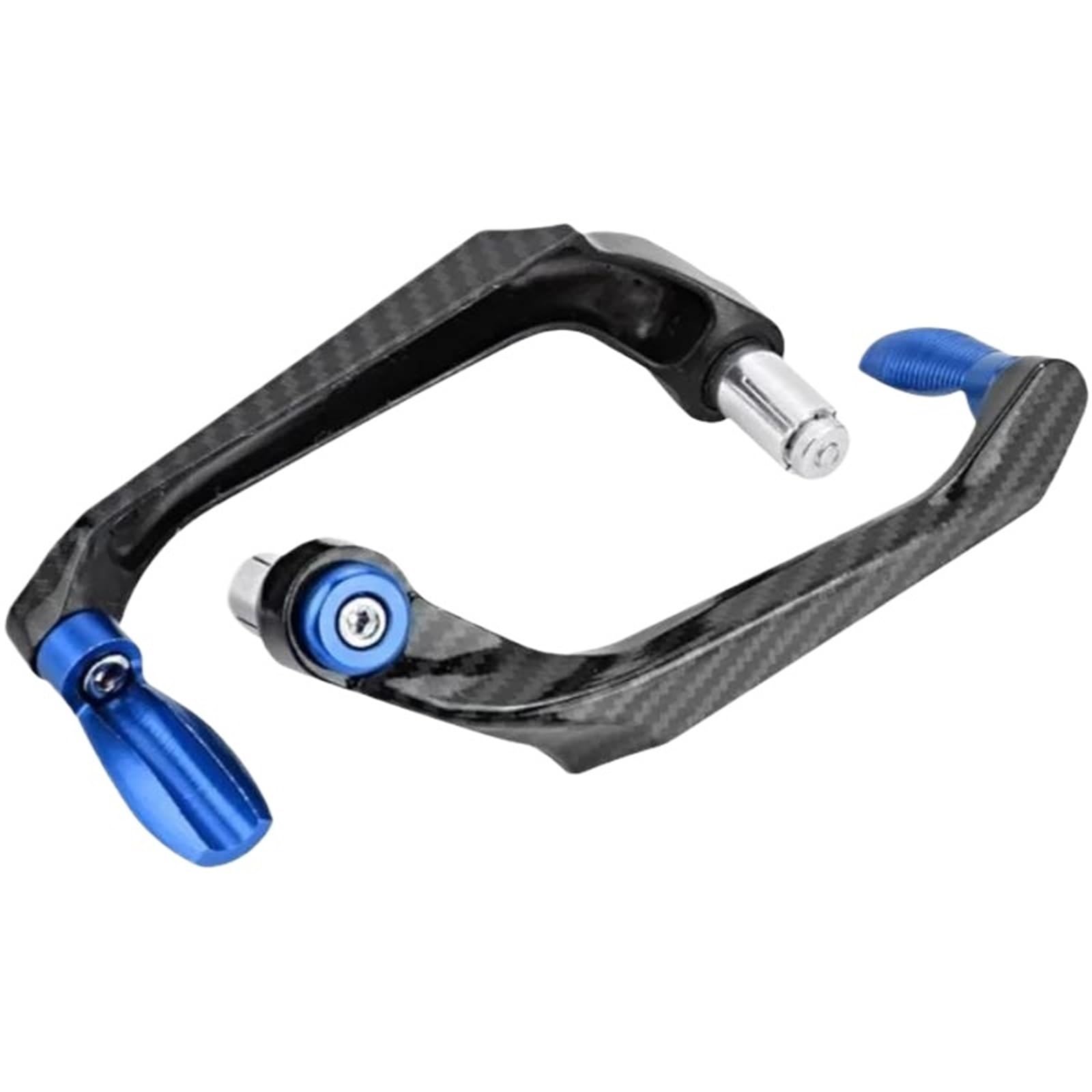 Hjtedhe Blue Motorcycle Aluminum Alloy Handlebar Brake Clutch Lever Hand Guard Protector Modification Accessories Handguard Motorcycle Handlebar Lever Guards(Blue)
