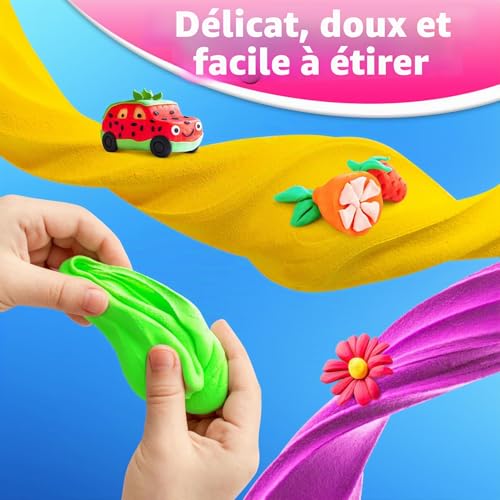 FENSHWIN Pate a Modeler - 24 Couleurs Argile Autodurcissante Pâte à Modeler Magique pour Enfants, Cadeau pour Garçons et Filles âgés de 3 à 12 Ans – vue 4
