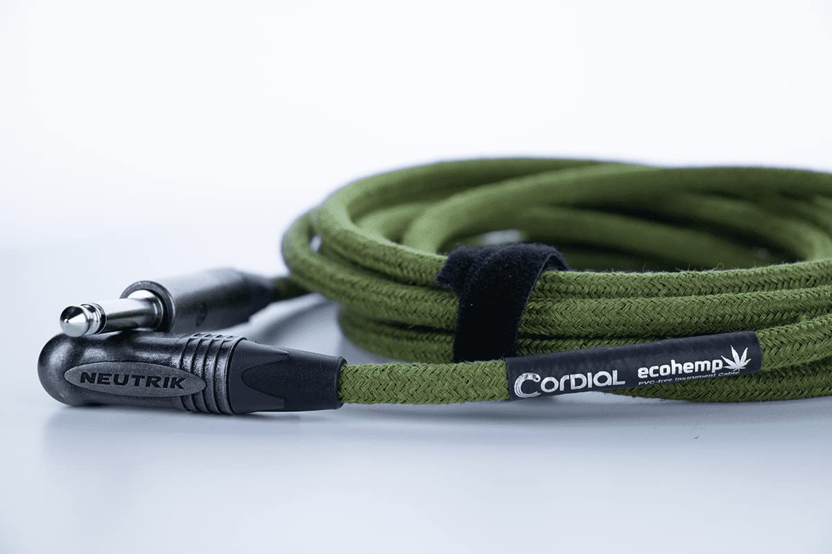 CORDIAL CABLES 6m Gitarrenkabel abgewinkelt Hanffasern
