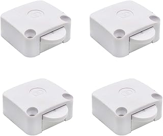 Electronic Spices 250 Volts Wood Mech Wardrobe Cabinet Door 2 Way Switch On/Off Light Control - White - Pack Of 4 Price In India