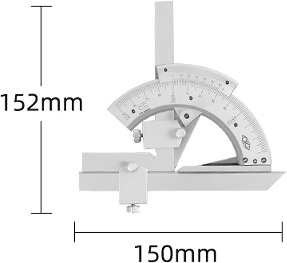 Profession Stainless Steel Vernier Bevel Construction Protractor 0-320° Universal Precision Angle Finder for Woodworking Ruler Tool