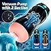 AI Interactive Sucking Male Masturbators - 7 Vibration & Suction Hands Free Pocket Pussy Male Stroker with 3D Realistic Textured, Blowjob Toy Penis Pump Adult Male Sex Toys for Men Sex Machine